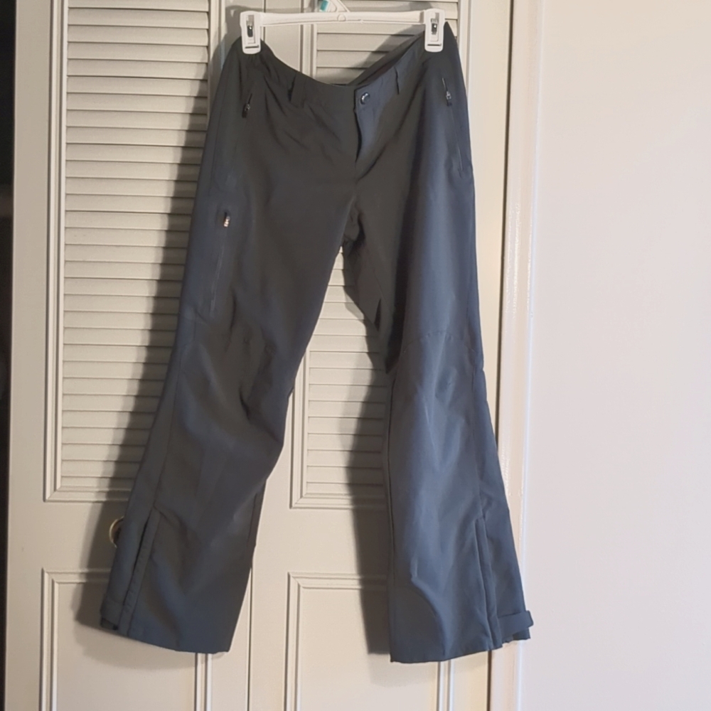 REI Women's 8 Petite Pants, adjustable waist, Gray